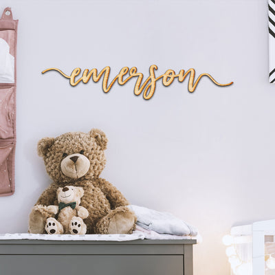Custom Always Script Word Wood Sign
