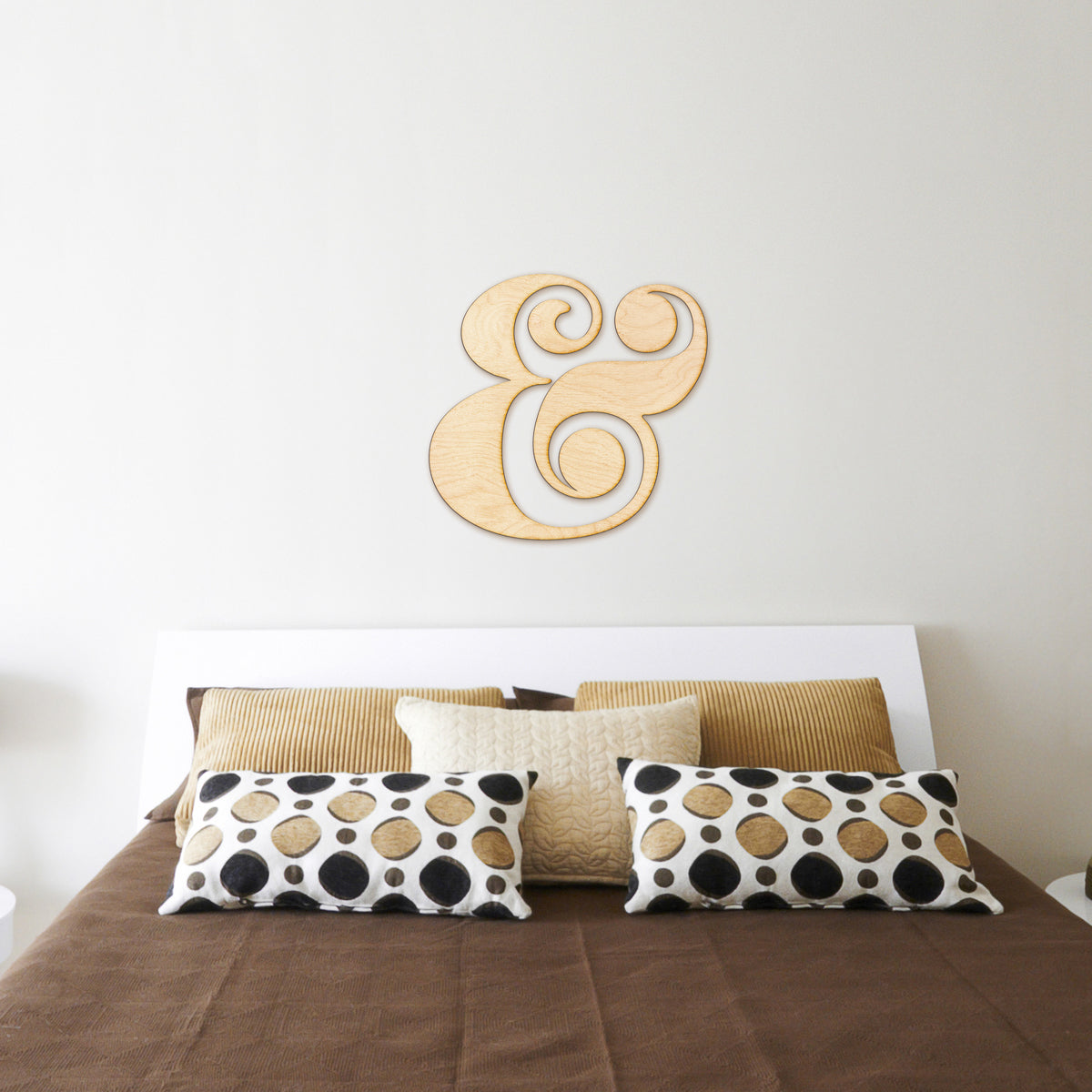 Ampersand Cut Wood Sign