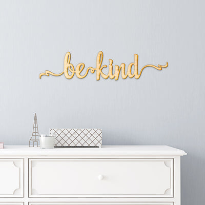 Be Kind Script Wood Sign
