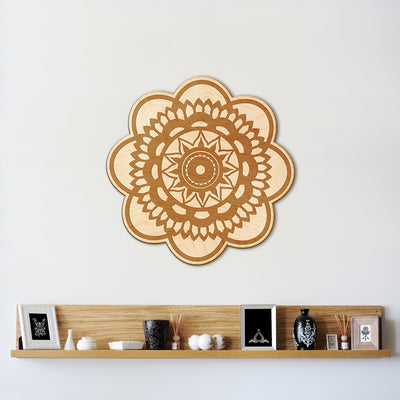 Bohemian Flower Wood Engraved Sign