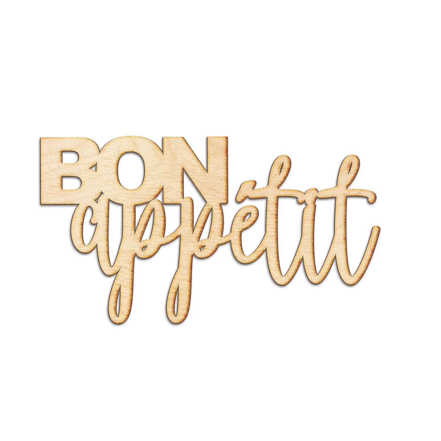 Bon Appetit Wood Sign
