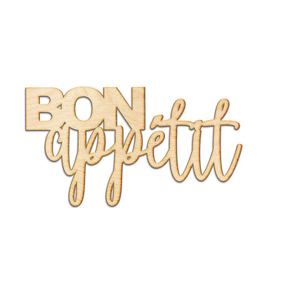 Bon Appetit Wood Sign