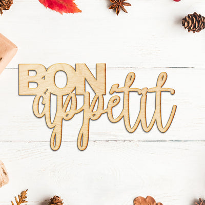 Bon Appetit Wood Sign