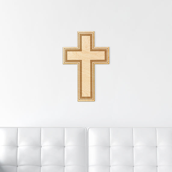 Simple Cross Wood Sign