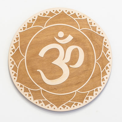 Chakra Set Engraved Wood Signs