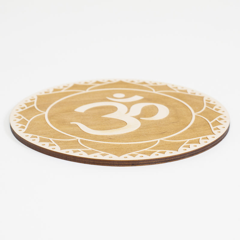 Crown Chakra Engraved Wood Sign