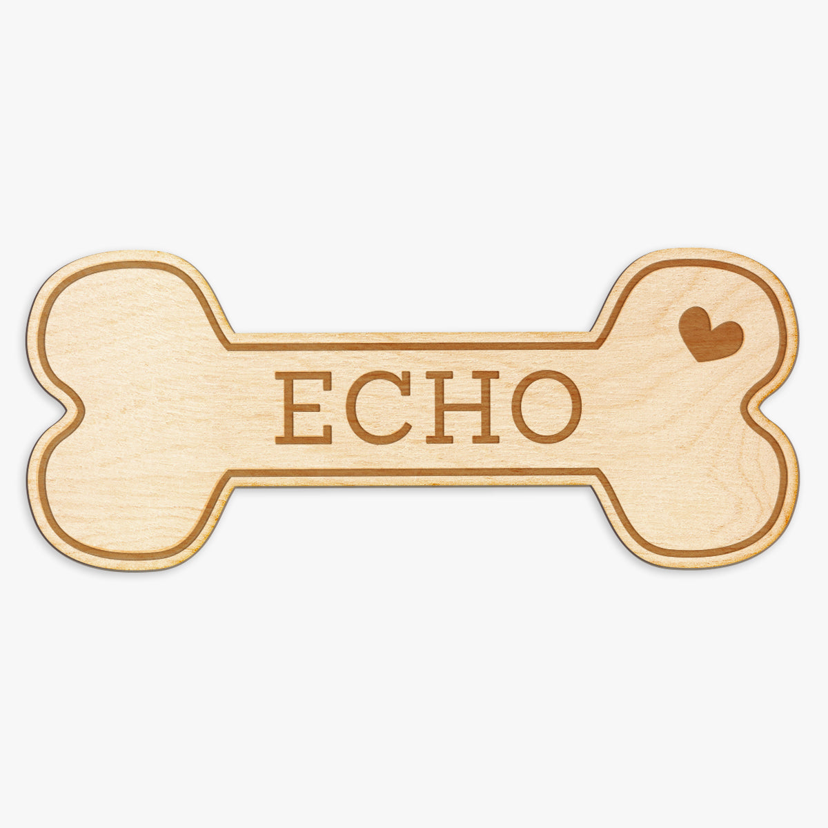 Dog Bone Custom Engraved Wood Sign