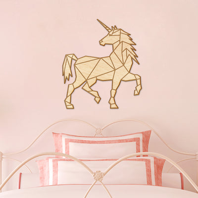 Geometric Unicorn Engraving