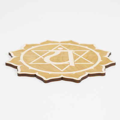 Heart Chakra Engraved Wood Sign