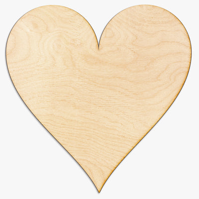 Heart Cut Wood Sign