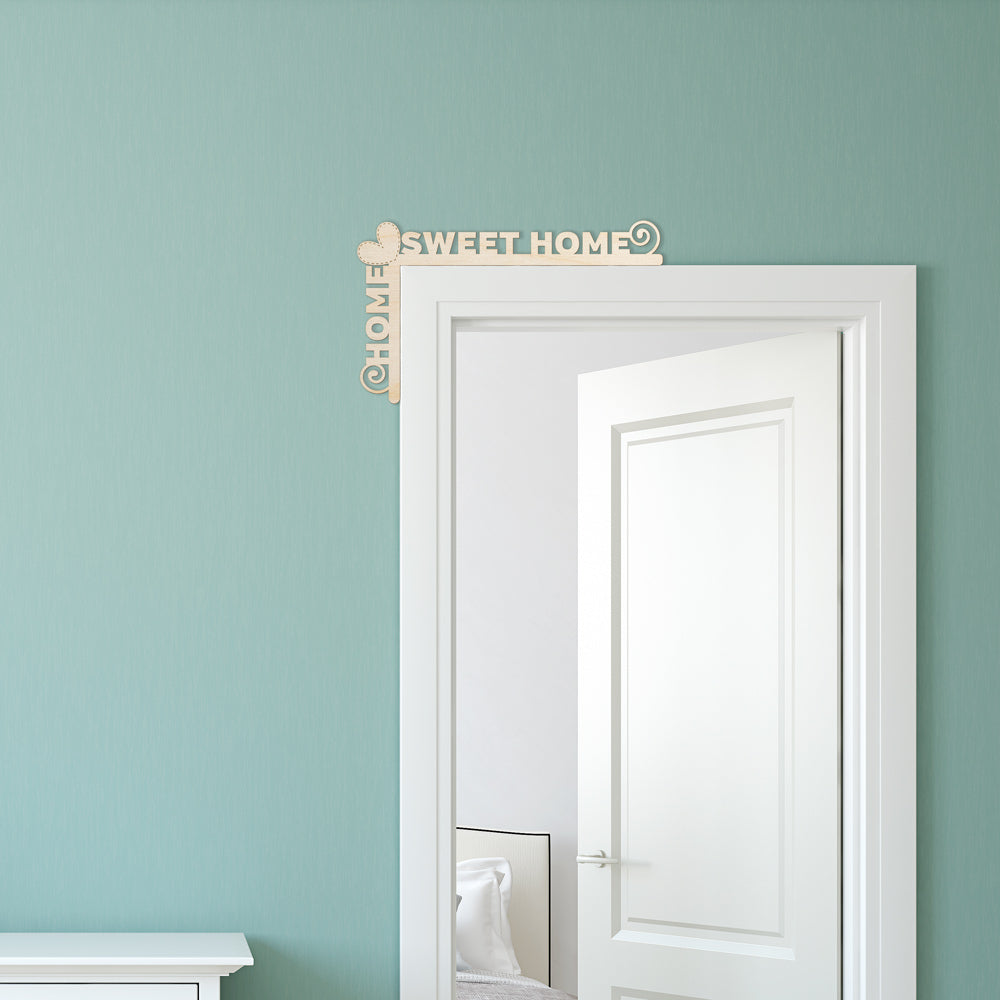 Home Sweet Home Wood Door Topper