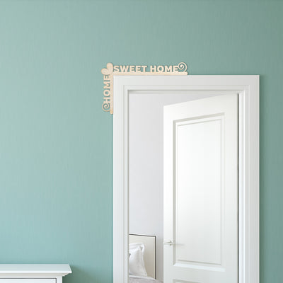 Home Sweet Home Wood Door Topper