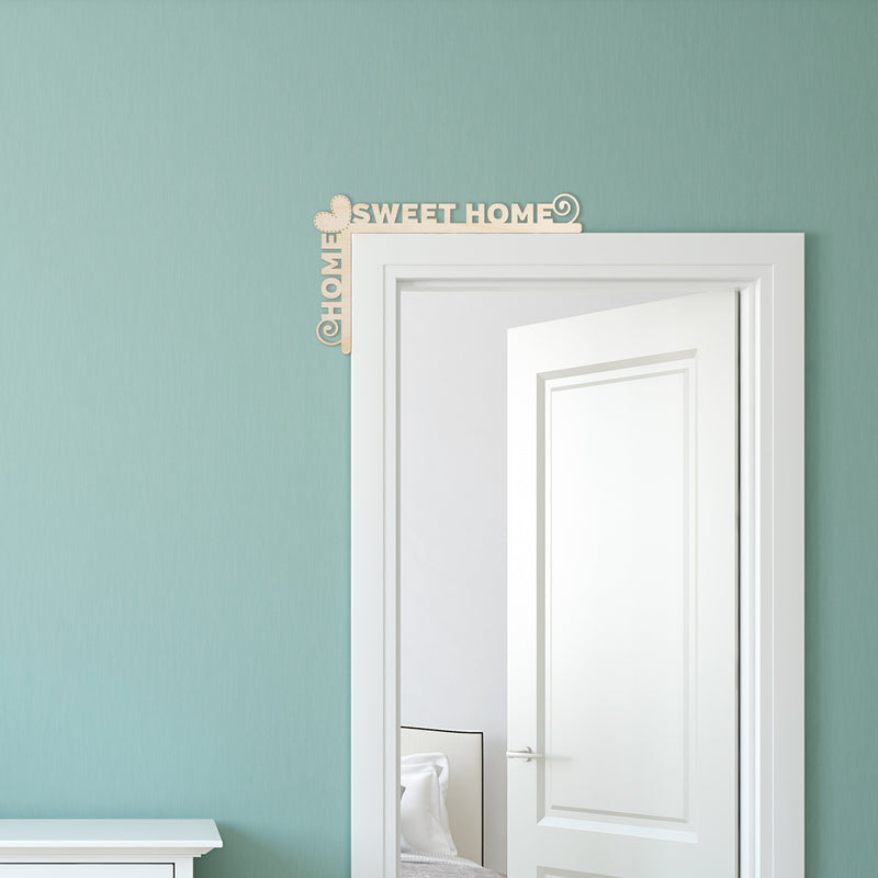 Home Sweet Home Wood Door Topper