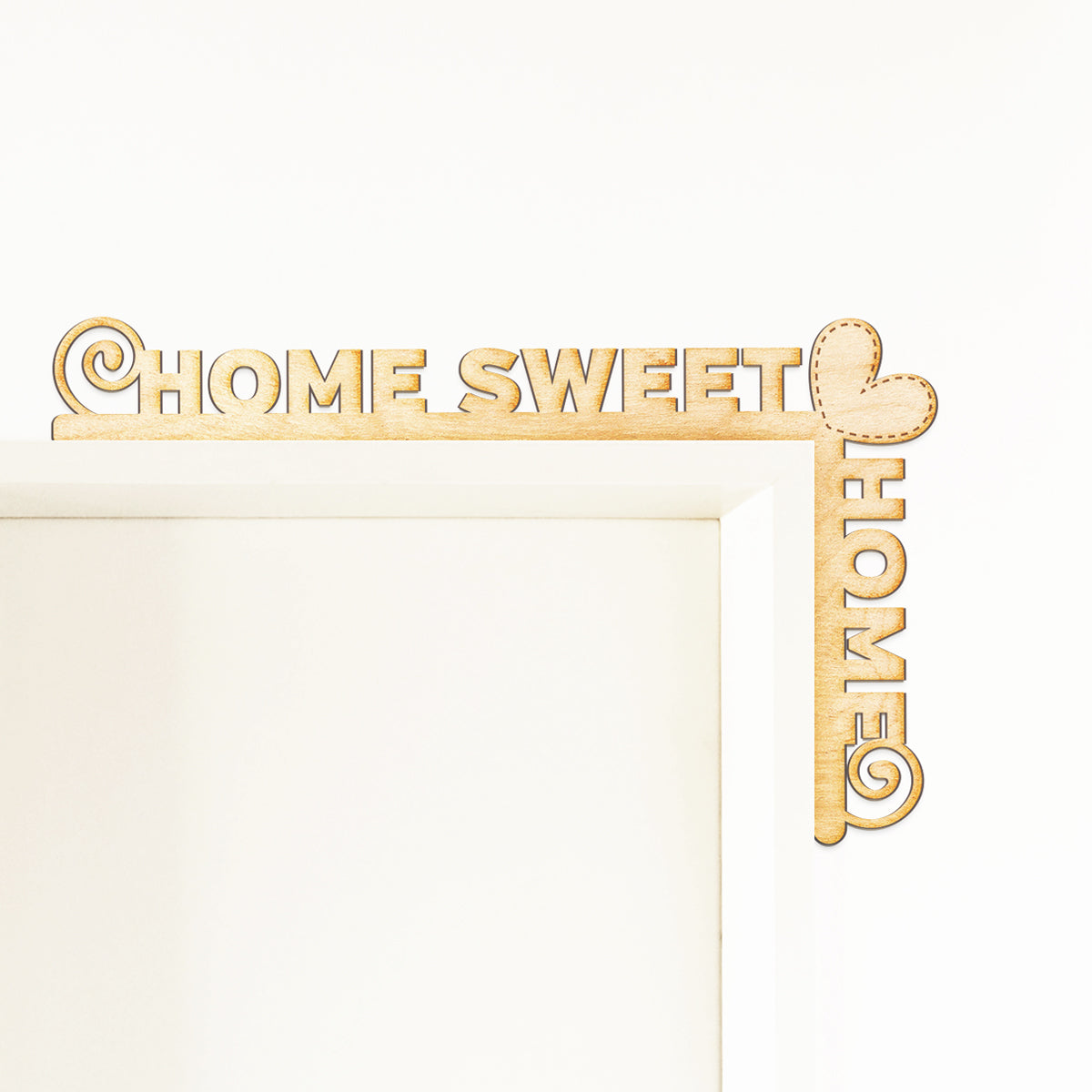 Home Sweet Home Wood Door Topper