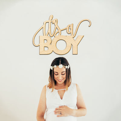 It's A Boy Wood Sign