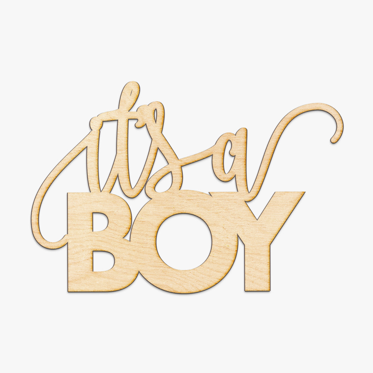 It's A Boy Wood Sign