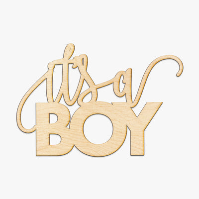It's A Boy Wood Sign