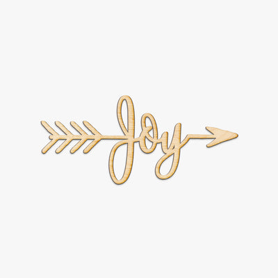 Joy Arrow Wood Sign