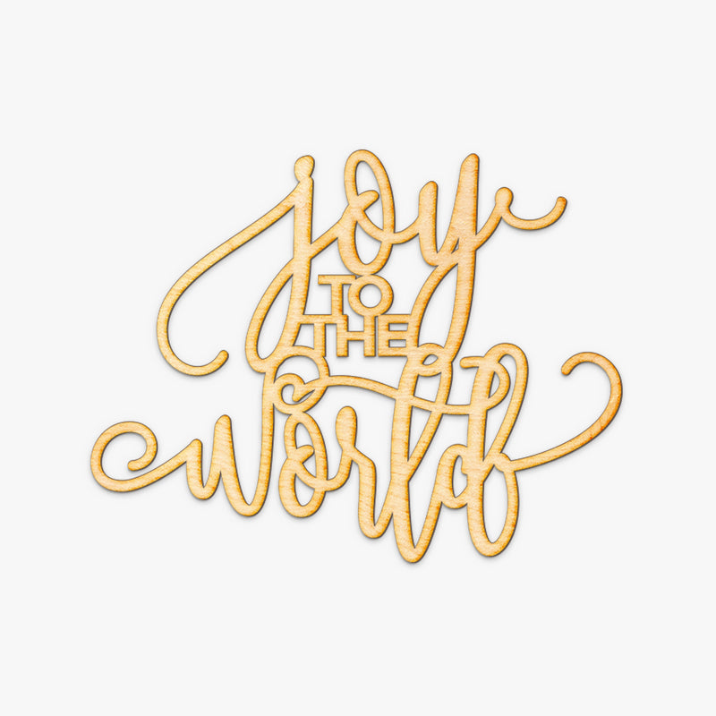 Joy to the World Wood Cut Sign