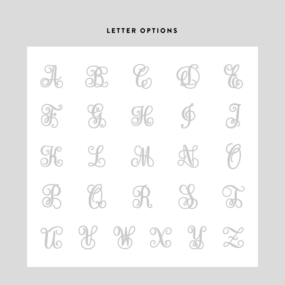 Monogram Wood Letter