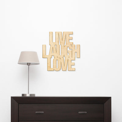 Live Laugh Love Wood Sign