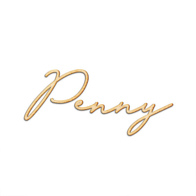 Custom Lolly Script Word Wood Sign