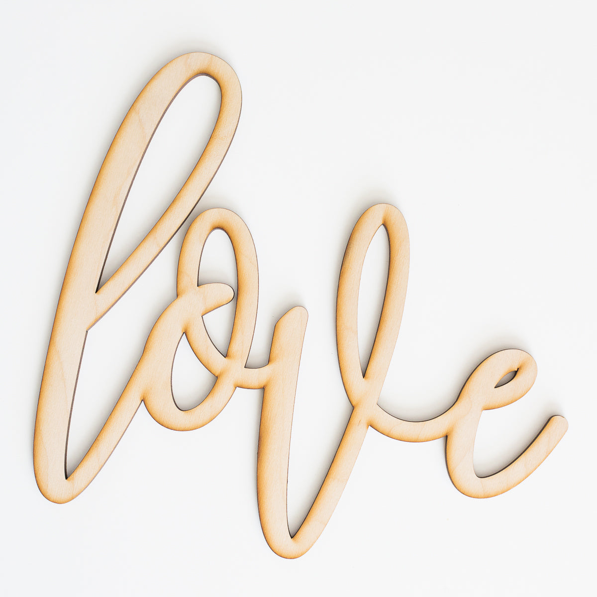 Custom Hand Drawn Lionheart Script Word Wood Sign