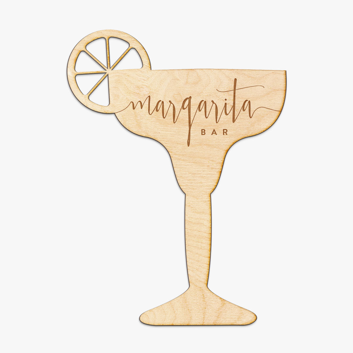 Margarita Bar Engraved Wood Sign