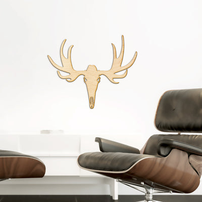 Moose Skull Wood Cut