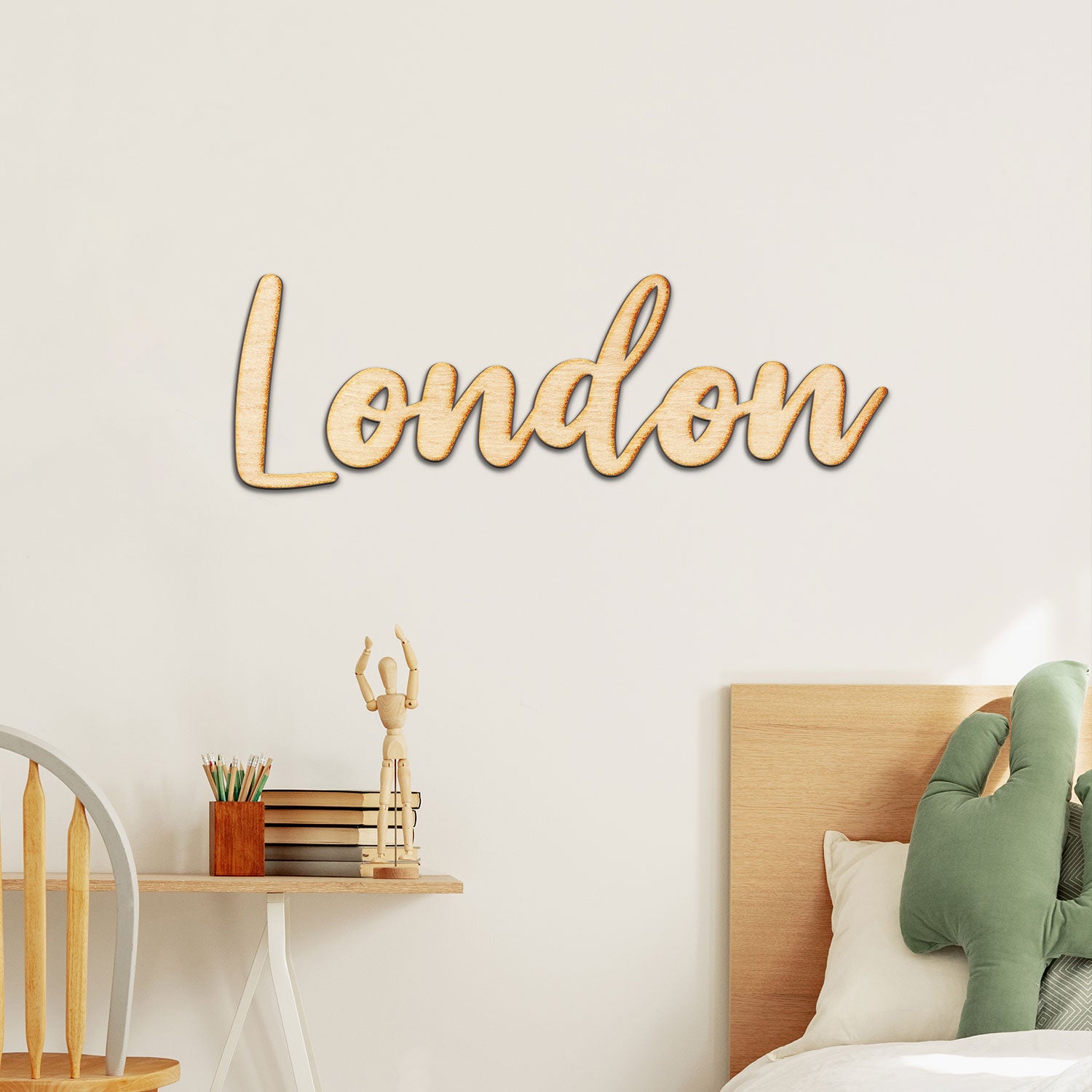 Custom Neverland Script Word Wood Sign