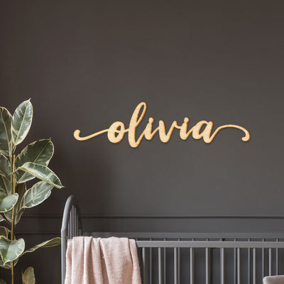 Custom Neverland Script Word Wood Sign