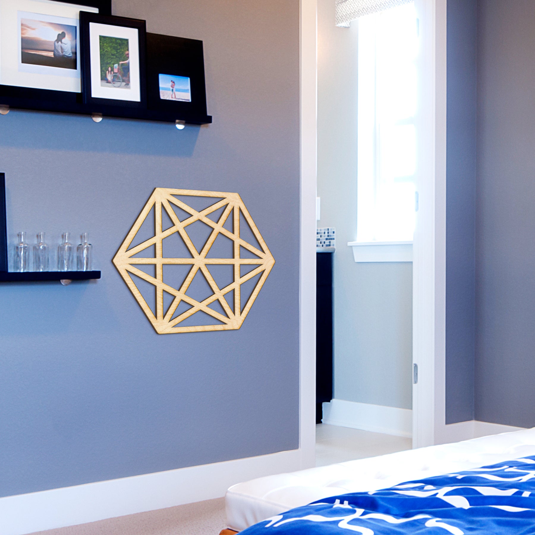 Octahedron Wood Cut