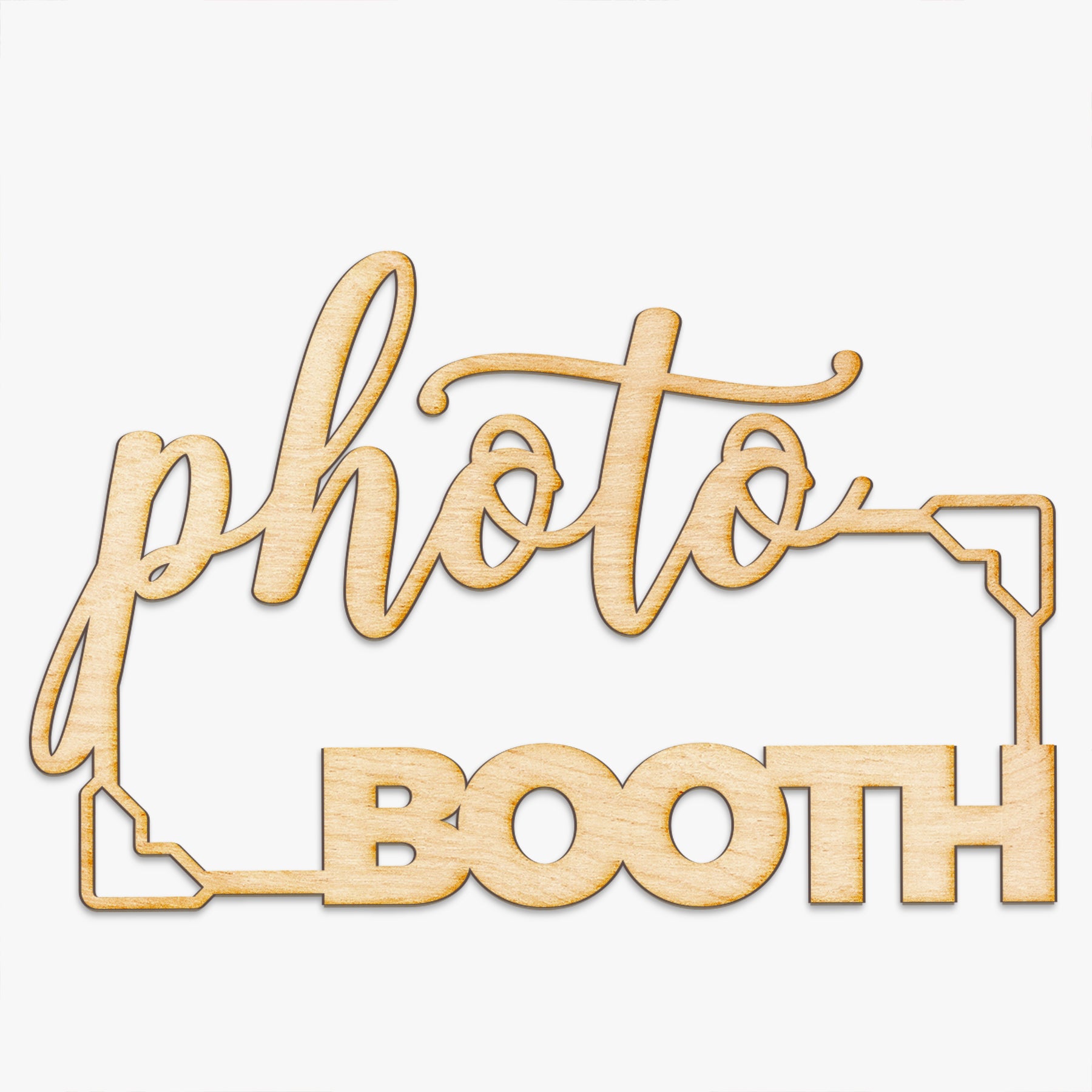 Photo Booth Wood Sign