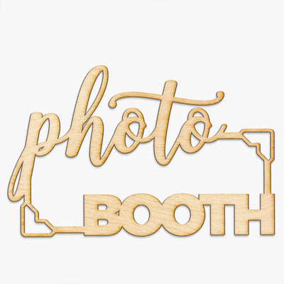 Photo Booth Wood Sign