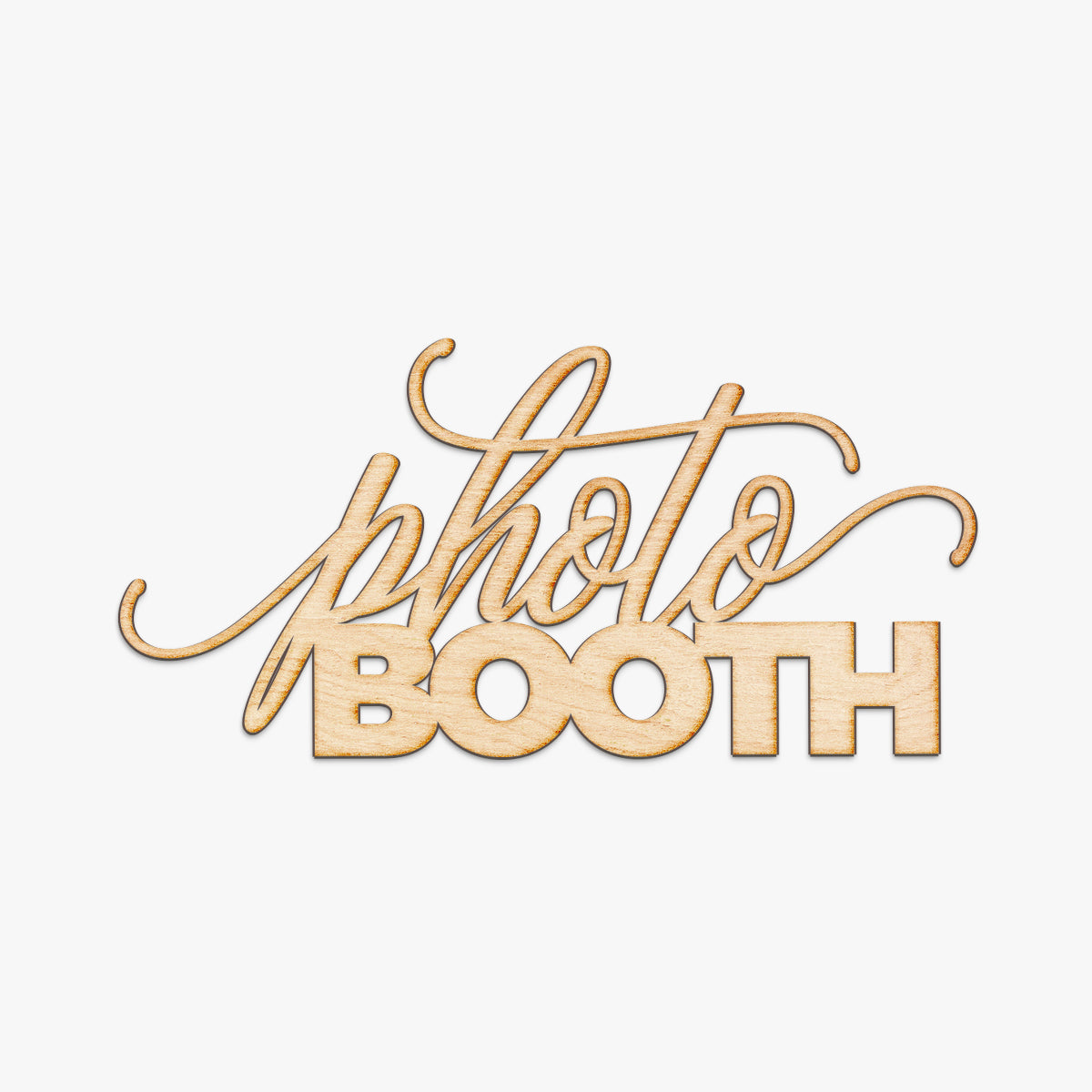 Photo Booth Wood Sign - Lia Script Style