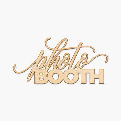 Photo Booth Wood Sign - Lia Script Style