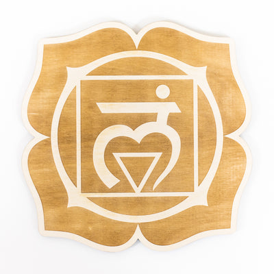 Root Chakra Engraved Wood Sign