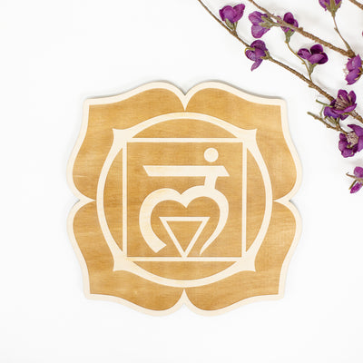 Chakra Set Engraved Wood Signs