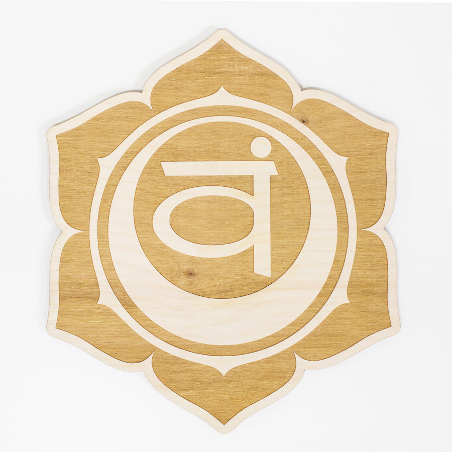 Chakra Set Engraved Wood Signs