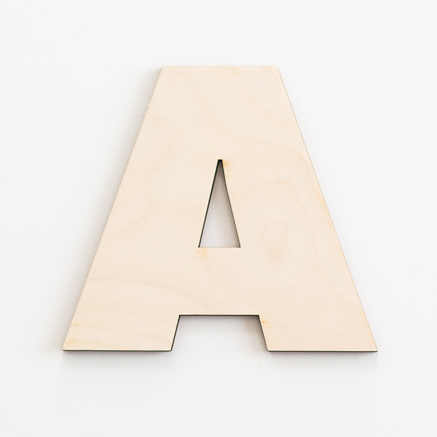 Sans Block Wood Letter
