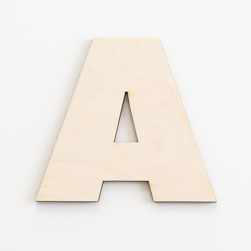 Sans Block Wood Letter