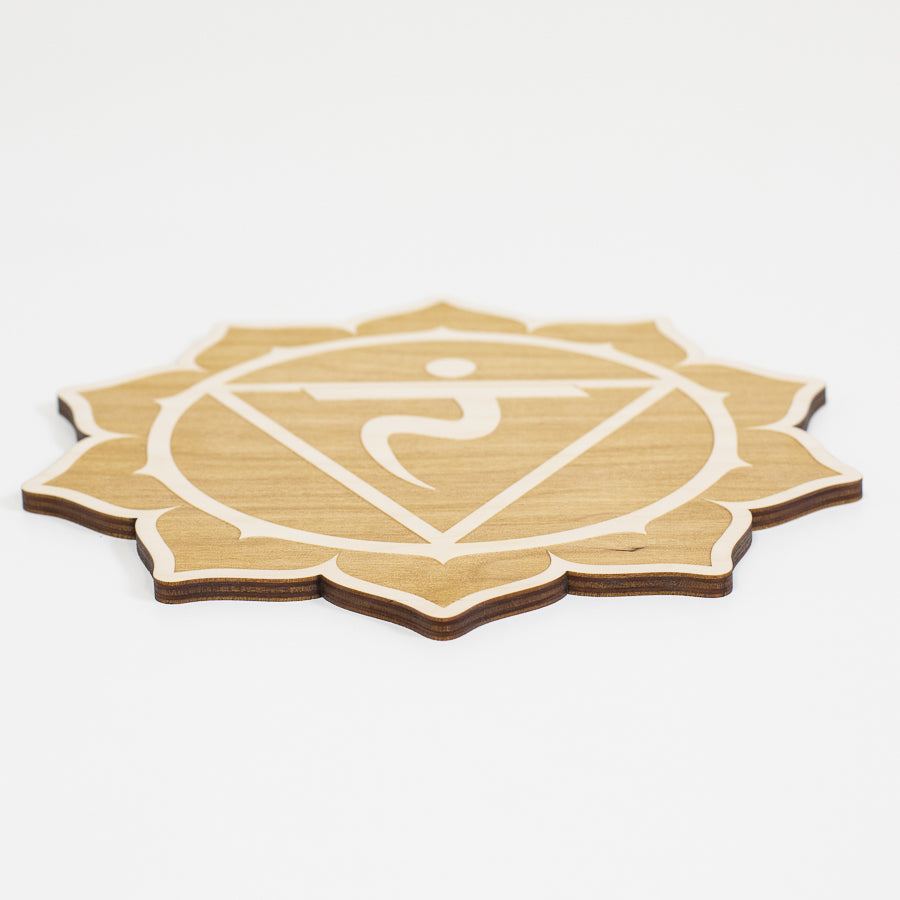 Solar Plexus Chakra Engraved Wood Sign