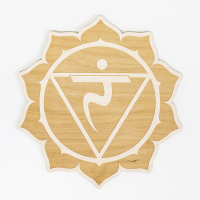 Chakra Set Engraved Wood Signs