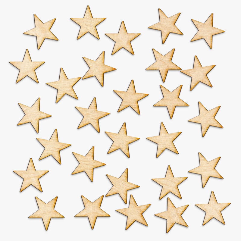 Small Star Wood Cuts