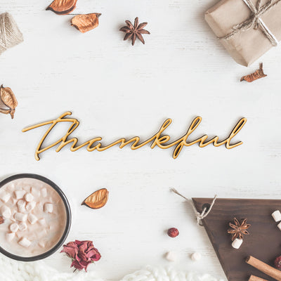 Thankful Wood Sign