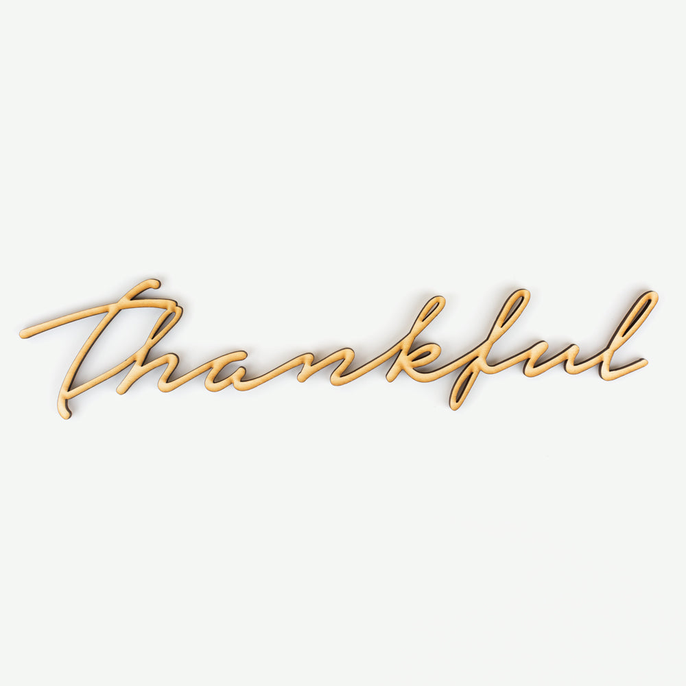 Thankful Wood Sign