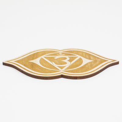Third Eye Chakra Engraved Wood Sign