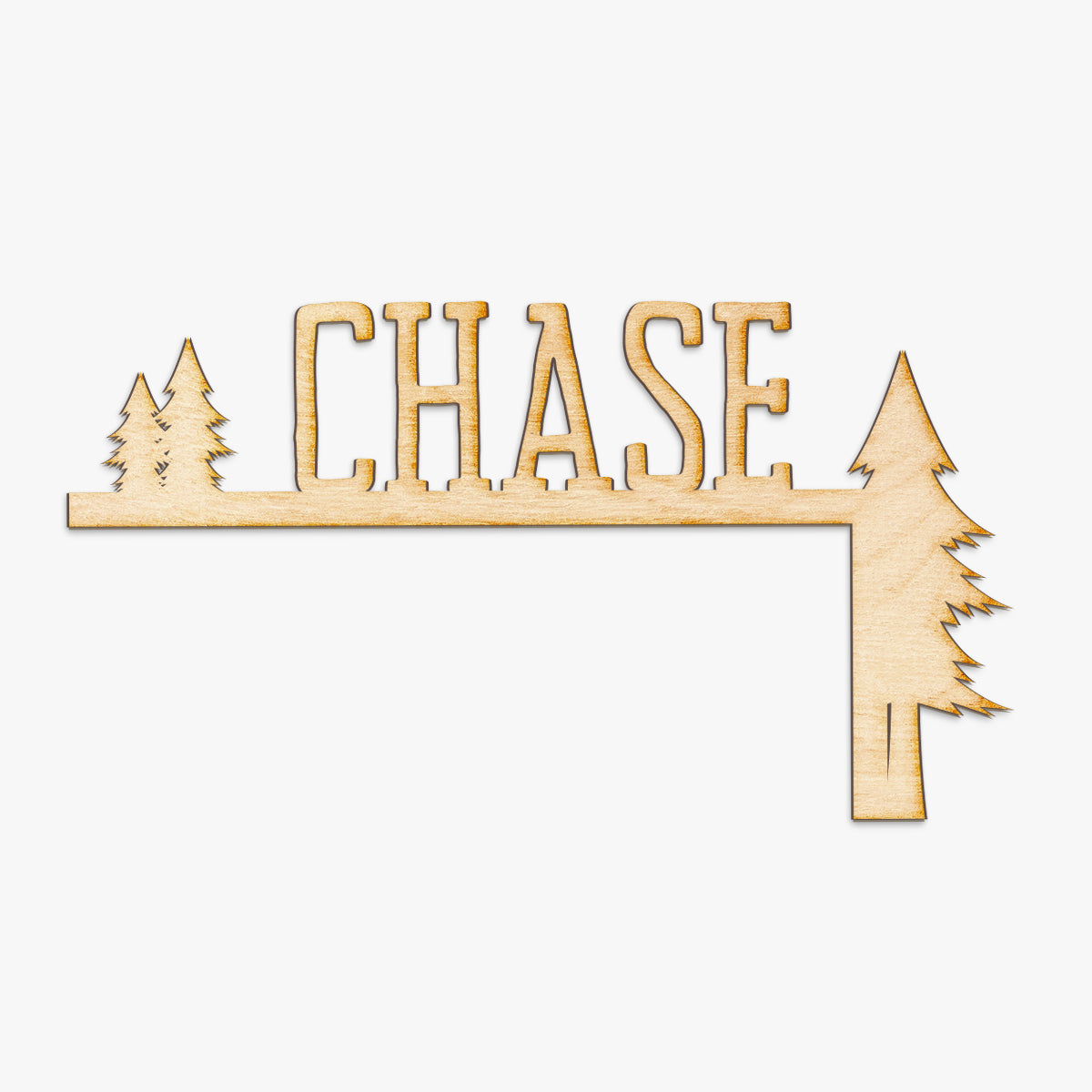 Tree Custom Name Wood Door Topper