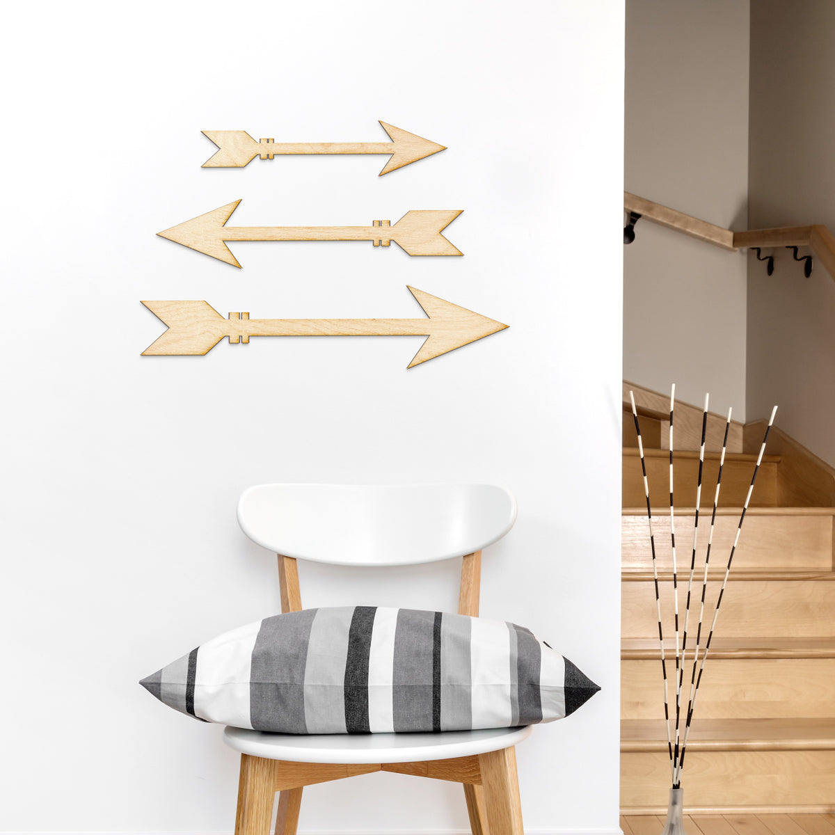 Triple Arrow Set Wood Sign