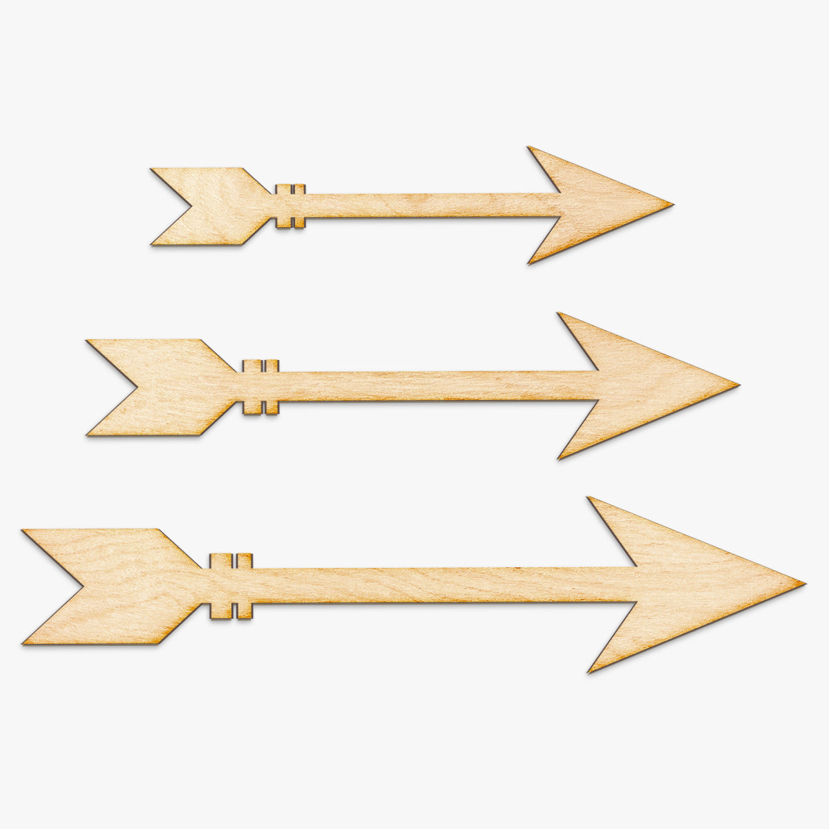 Triple Arrow Set Wood Sign